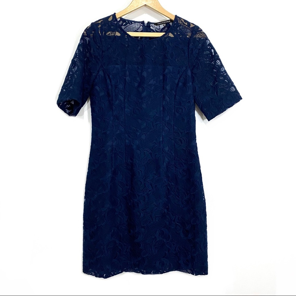 Kaya & Sloane Navy Blue Dress - Picture 1 of 7